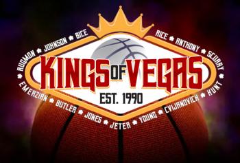 Kings of Las Vegas est. 1990 Rice Anthony Scurry Hunt Cvijrnovich Young Jeter Jones Butler Emerson Rugmon Johnson Bice 